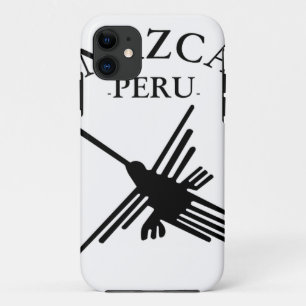 Nazca peru Hummingbird met gebogen tekst Case-Mate iPhone Case