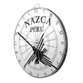 Nazca peru Hummingbird met gebogen tekst Dartbord (Voorkant Rechts)