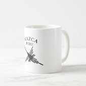 Nazca peru Hummingbird met gebogen tekst Koffiemok (Voorkant rechts)