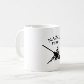 Nazca peru Hummingbird met gebogen tekst Koffiemok (Voorkant links)