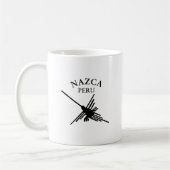 Nazca peru Hummingbird met gebogen tekst Koffiemok (Links)
