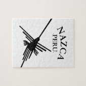 Nazca peru Hummingbird met gebogen tekst Legpuzzel (Horizontaal)