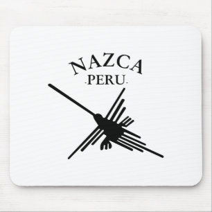 Nazca peru Hummingbird met gebogen tekst Muismat