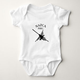 Nazca peru Hummingbird met gebogen tekst Romper