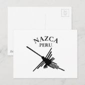 Nazca Peru Kolibrie Met Gebogen Tekst Briefkaart (Voorkant / Achterkant)