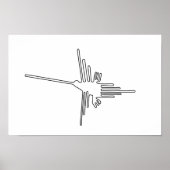 Nazca Peru-vogelsymbool uit de oudheid van de geog Poster (Voorkant)