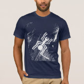 Nazca Spider Lines Ancient White Spider T-shirt (Voorkant)