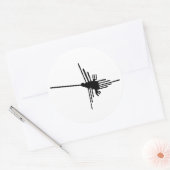 Nazca Vogel Oud symbool Peru Geoglyf Lijnen Ronde Sticker (Envelop)