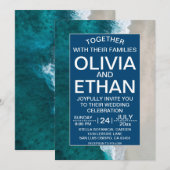 Nazeblauwe golven kust Weddenschap Kaart (Voorkant / Achterkant)