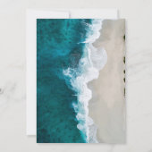 Nazeblauwe golven kust Weddenschap Kaart (Achterkant)