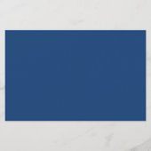 Nazeblauwe roze bloementrouwmenu (Achterkant)