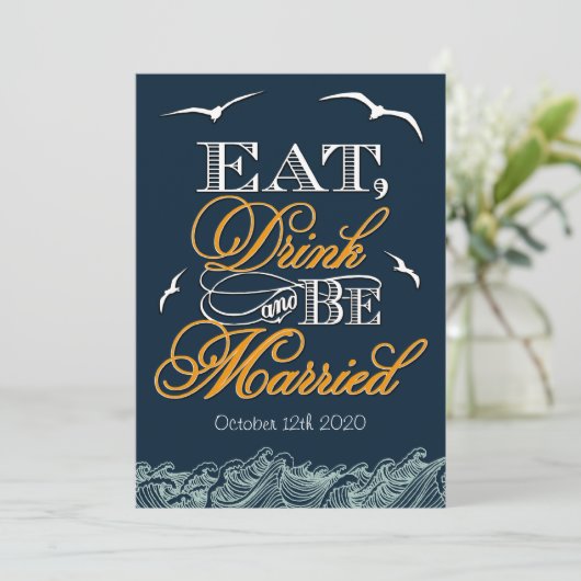 Nazebruin en Oranje huwelijk Kaart (Staand voorkant)