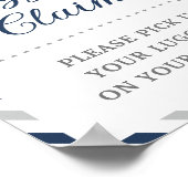 Nazegrijze bagage-eis Reisvliegtuig Favor Table Poster (Hoek)