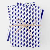 Nazewitte strepen controleren het geometrische pat inpakpapier vel (In situ)