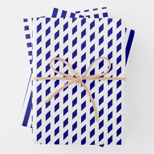 Nazewitte strepen controleren het geometrische pat inpakpapier vel (In situ)