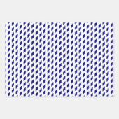 Nazewitte strepen controleren het geometrische pat inpakpapier vel (Voorkant)