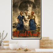 NAZI WAR PROPAGANDA POSTER (Keuken)