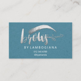 Nazorg instructies Brow Microblading Blue Grey Visitekaartje