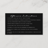 Nazorg instructies Lash Extension Gold Black Visitekaartje (Achterkant)