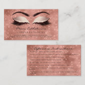 Nazorg Instructies Lashes Vonk Glitter Blush Visitekaartje (Voorkant / Achterkant)