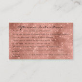 Nazorg Instructies Lashes Vonk Glitter Blush Visitekaartje (Achterkant)