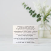 Nazorg voor lip, tong en Cheek Piercing Busi Visitekaartje (Staand voorkant)