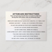 Nazorg voor lip, tong en Cheek Piercing Busi Visitekaartje (Voorkant)