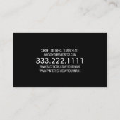 Nazorg wenkbrauwen Permanente wenkbrauw minimalist Visitekaartje (Achterkant)