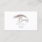 Nazorginstructies Brow Logo Microblade Busine Visitekaartje (Voorkant)