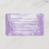 Nazorginstructies Brow Logo Microblade Busine Visitekaartje (Achterkant)