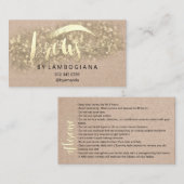 Nazorginstructies Brow Microblade Kraft Visitekaartje (Voorkant / Achterkant)