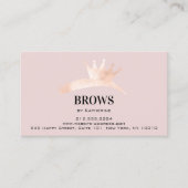 Nazorginstructies Eyebrow Crown Microblading Visitekaartje (Voorkant)