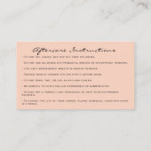 Nazorginstructies Eyebrow Logo-microblade Visitekaartje (Achterkant)