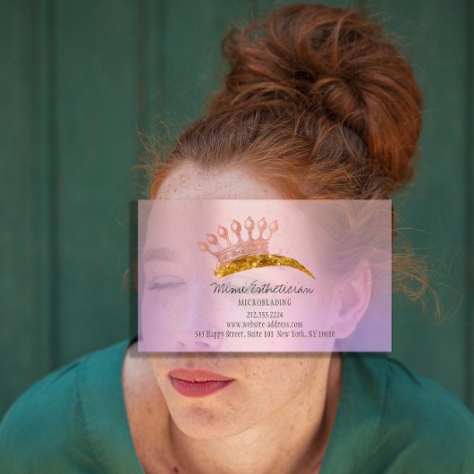 Nazorginstructies Eyebrow Roos Paars Visitekaartje