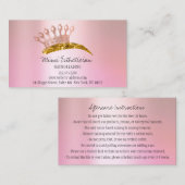 Nazorginstructies Eyebrow Roos Roze goud Visitekaartje (Voorkant / Achterkant)