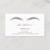 Nazorginstructies Eyebrow Ros Microblade Logo Visitekaartje (Voorkant)