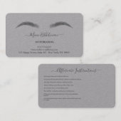 Nazorginstructies Eyebrow Ros Microblade Logo Visitekaartje (Voorkant / Achterkant)