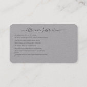 Nazorginstructies Eyebrow Ros Microblade Logo Visitekaartje (Achterkant)