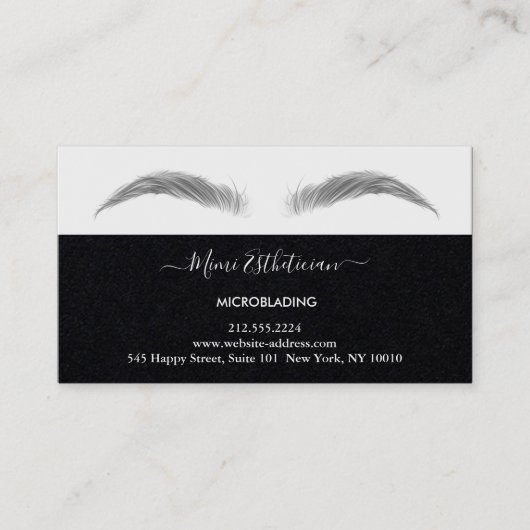 Nazorginstructies Eyebrow Ros Microblade Logo Visitekaartje (Voorkant)