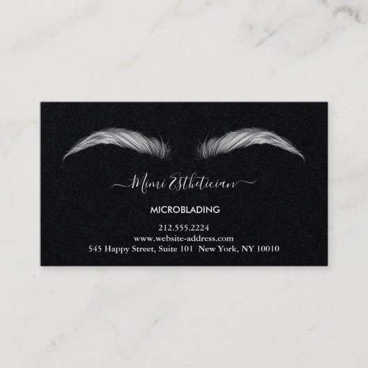Nazorginstructies Eyebrow Ros Microblade Logo Visitekaartje (Voorkant)