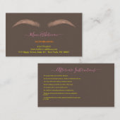 Nazorginstructies Eyebrow Ros Microblade Logo Visitekaartje (Voorkant / Achterkant)