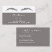 Nazorginstructies Eyebrow Ros Microblade Logo Visitekaartje (Voorkant / Achterkant)