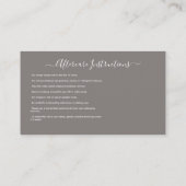 Nazorginstructies Eyebrow Ros Microblade Logo Visitekaartje (Achterkant)