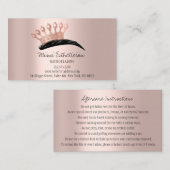 Nazorginstructies Eyebrows Crown Logo Roos Visitekaartje (Voorkant / Achterkant)
