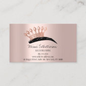 Nazorginstructies Eyebrows Crown Logo Roos Visitekaartje (Voorkant)