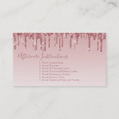 Nazorginstructies Eyelashes Roos Gold Visitekaartje (Achterkant)