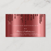 Nazorginstructies Lash Burgundy Drips Spark Visitekaartje (Voorkant)