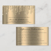 Nazorginstructies Lash Extension Sparkl Drivers Visitekaartje (Voorkant / Achterkant)