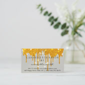 Nazorginstructies Lash Gold Drips Spark Visitekaartje (Staand voorkant)