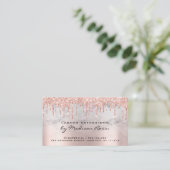 Nazorginstructies Lash Roos Gold Drips Marmer Visitekaartje (Staand voorkant)